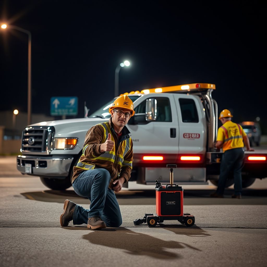 A Snappy Towing operator safely securing a vehicle onto a flatbed tow truck on a sunny day in Richland Hills, Texas.